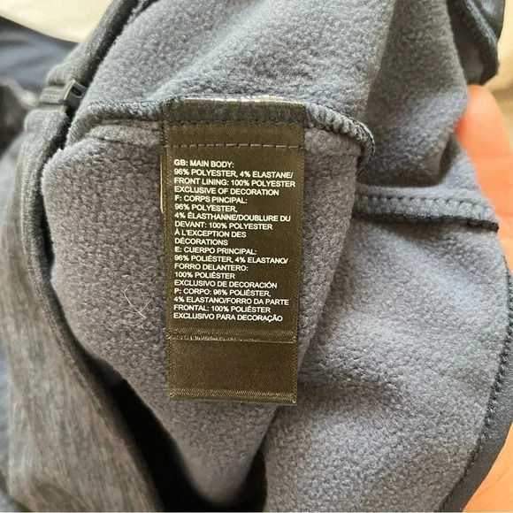 Men’s North Face Full Zip Sweater Size L Navy Blue - Picture 7 of 10